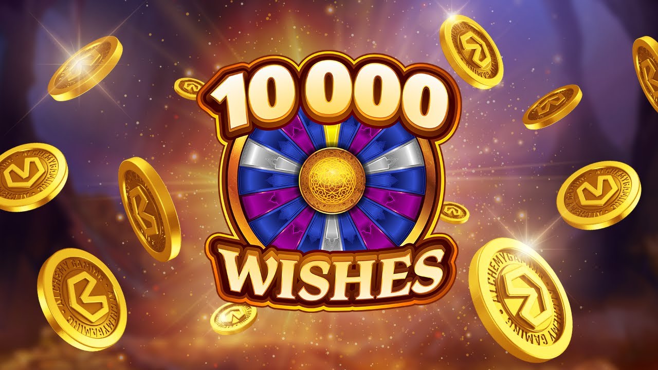 10,000 Wishes slot Logo Barbados Bingo