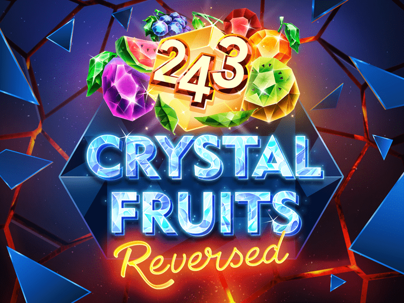 243 Crystal Fruits Reversed Slot Logo