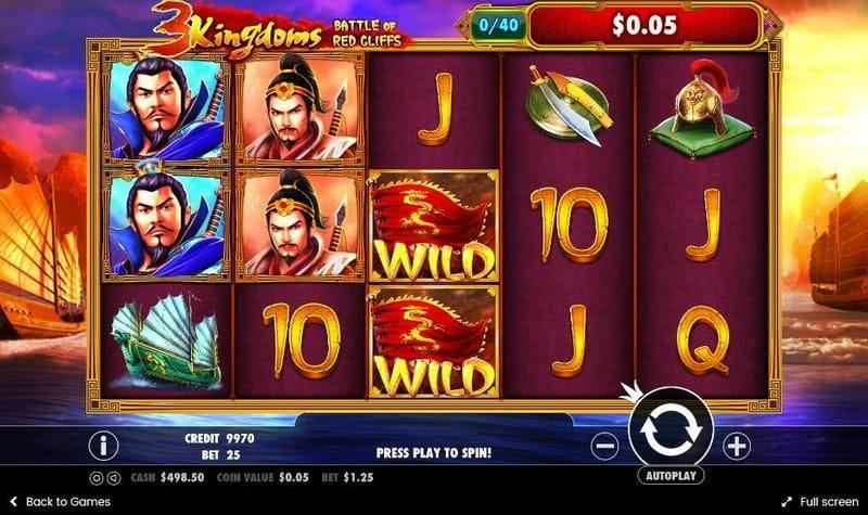 3 kingdoms battle red cliff slots game online play