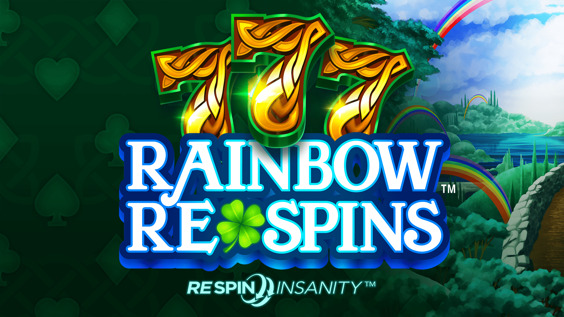 777 Rainbow Re-spins Slot Logo Barbados Bingo