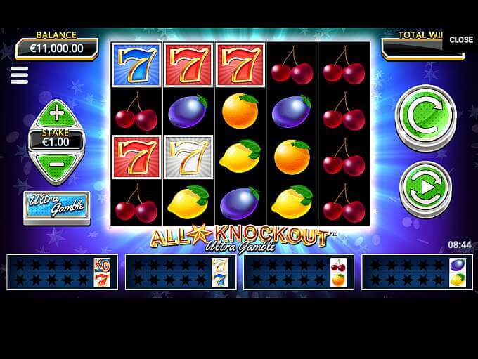All Star Knockout Ultra Gamble Slot Bonus