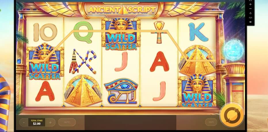 Ancient Script Slot Gameplay