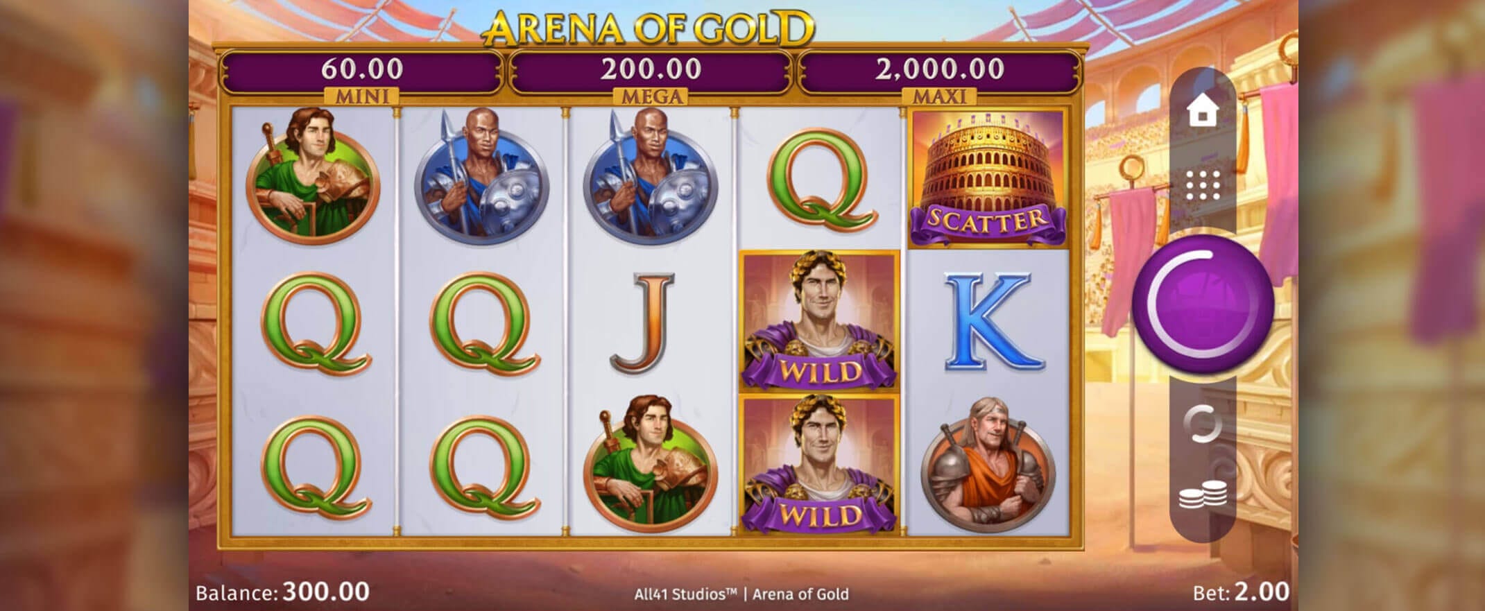 Arena of Gold Slot Gameplay