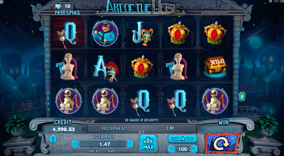 Art of the Heist Slot Gameplay