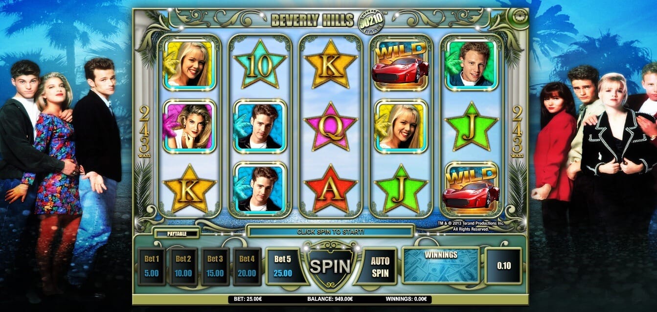 Beverly Hills 90210 Slot Gameplay