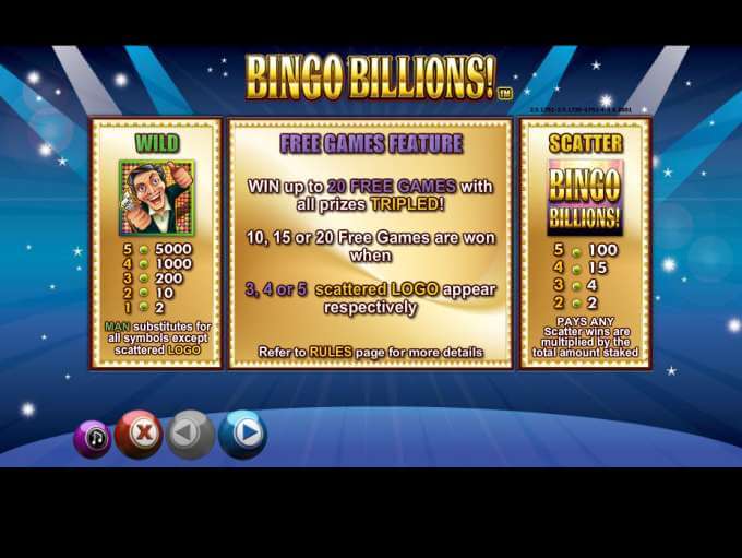 Bingo Billions Slot Bonus