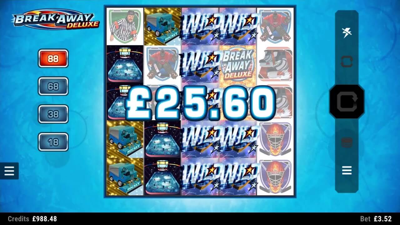 Break Away Deluxe Slot Gameplay