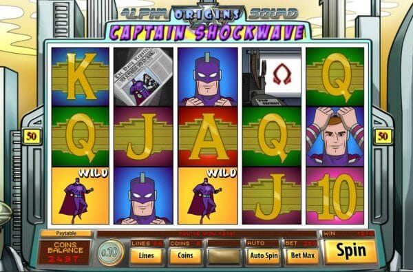 Captain Shockwave Slot Gameplay