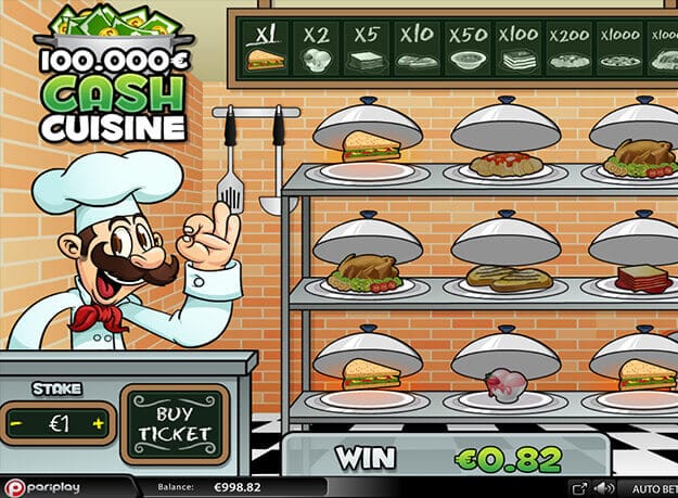 Cash Cuisine Slot Gameplay