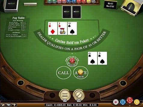 Casino Holdem Gameplay