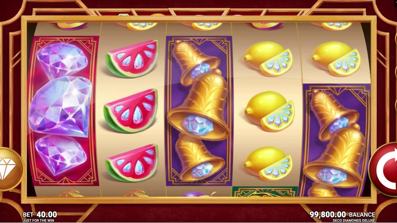 Deco Diamonds Deluxe Slot Gameplay