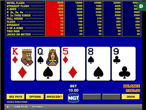 Double Double Bonus Poker Gameplay