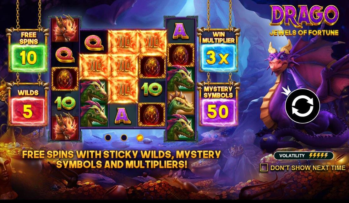 Drago Jewels Of Fortune Slot Bonus