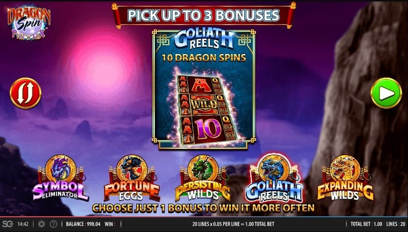 Dragon Spin Pick n Mix Slot Bonus