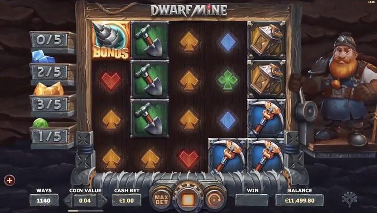 Dwarf Mine Slot Bonus