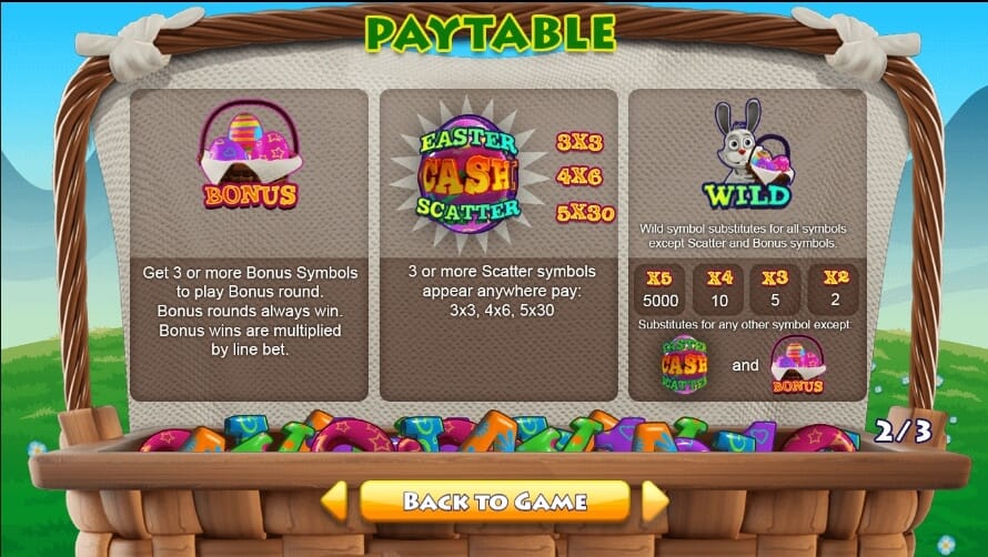 Easter Cash Basket Slot Bonus