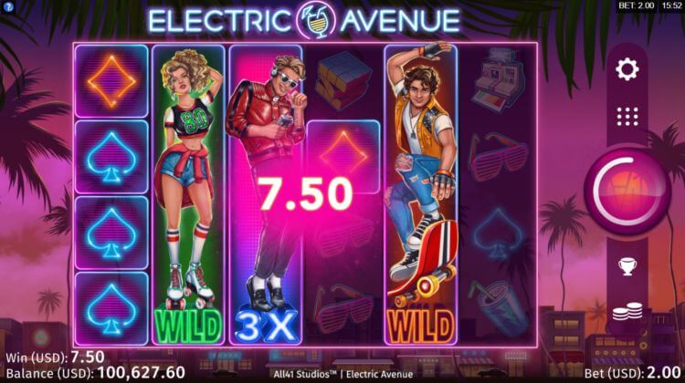 Electric Avenue Slot Bonus