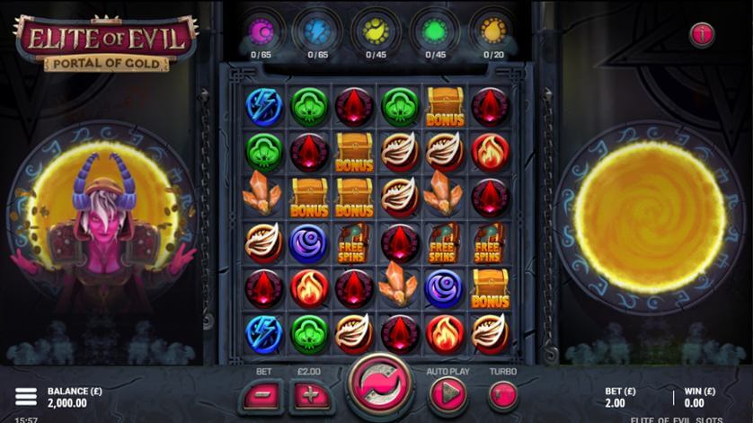 Elite Of Evil Portal Of Gold Slot Gameplay