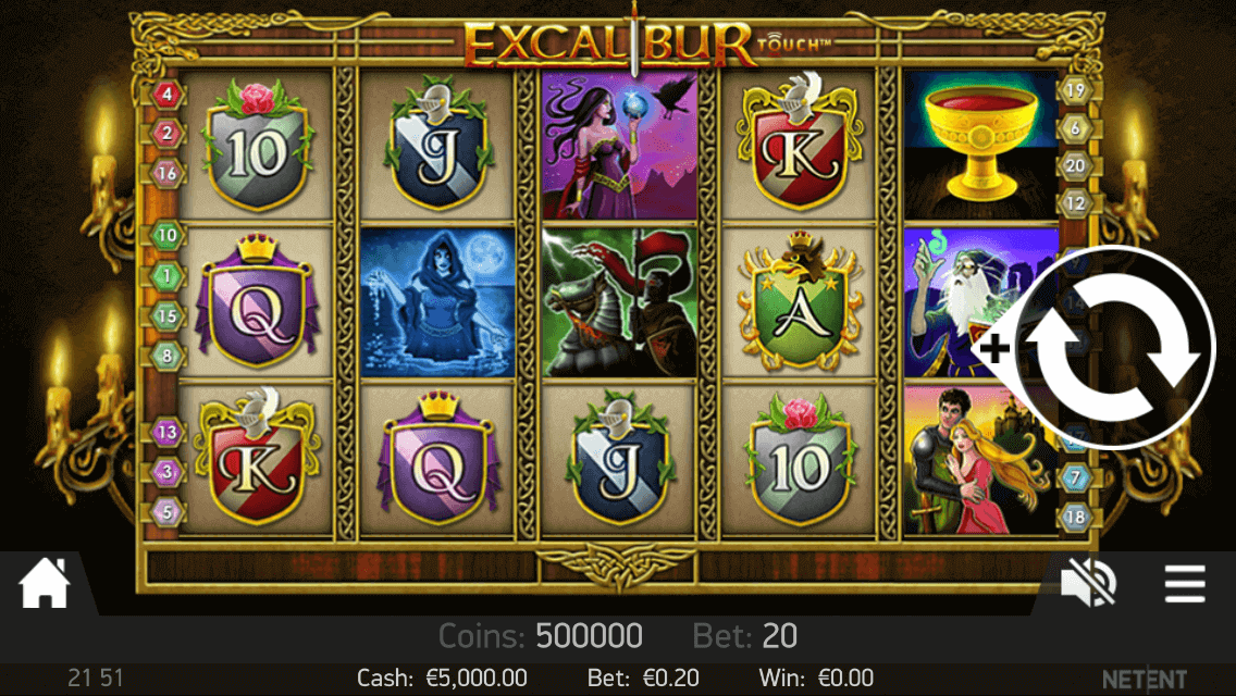 Excalibur Slot Gameplay