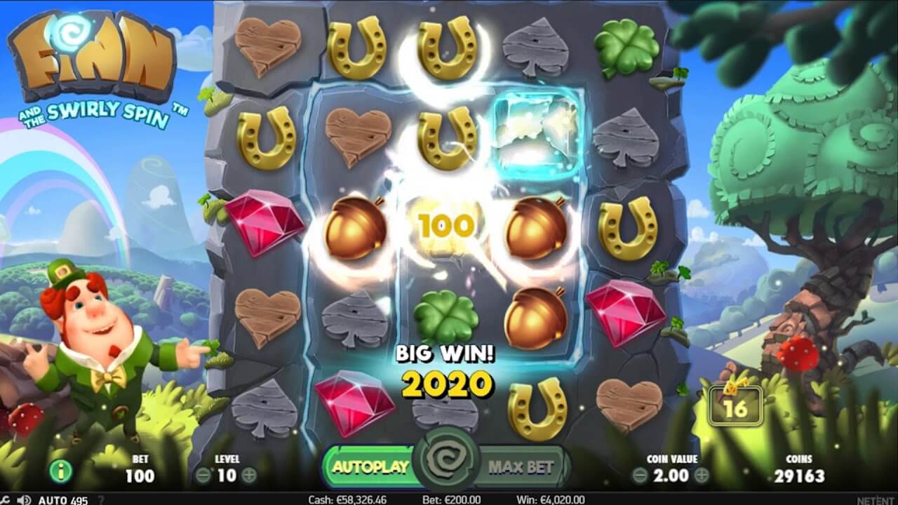 Finn and the Swirly Spin Slot Gameplay