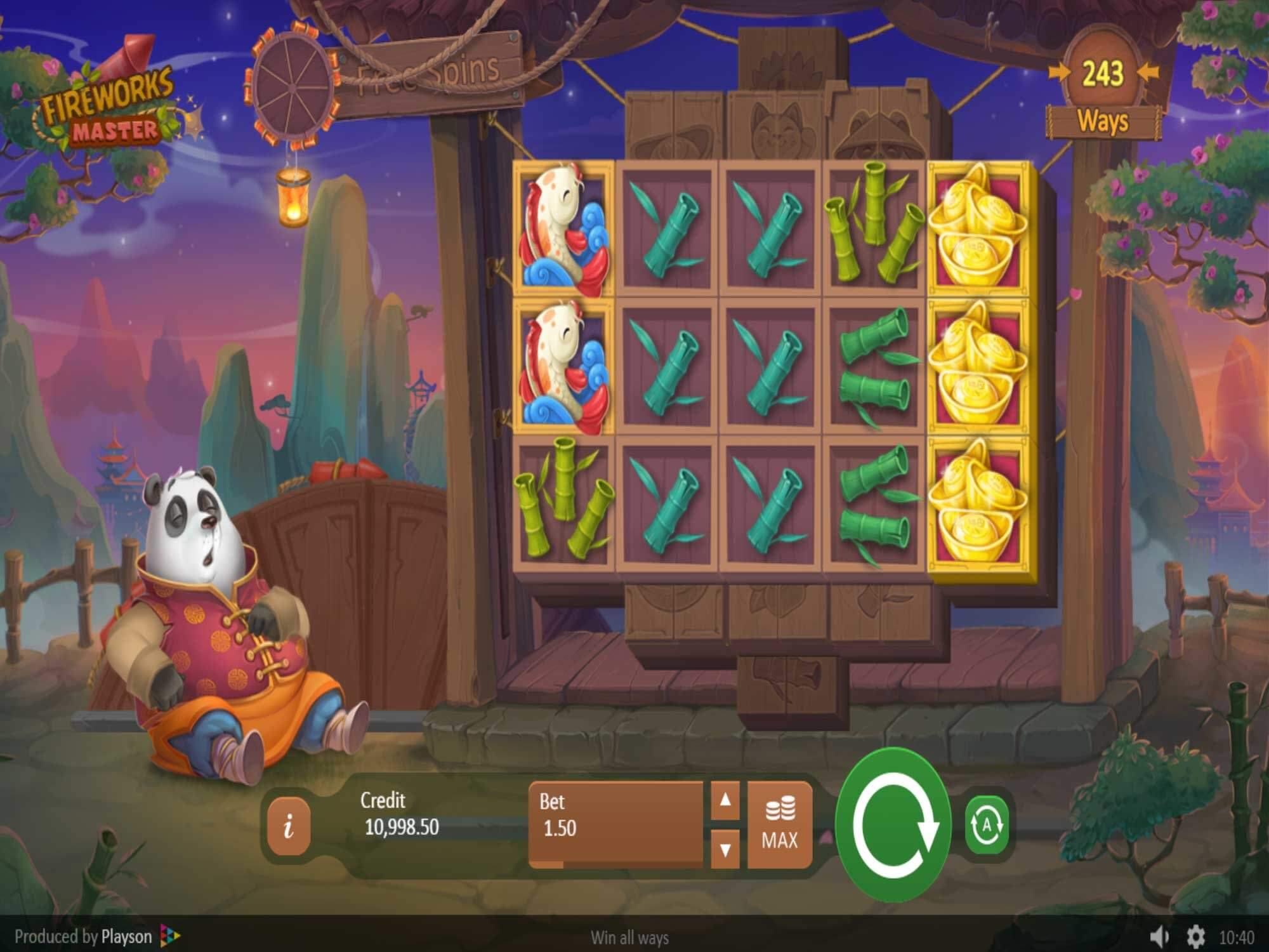 Fireworks Master Slot Gameplay