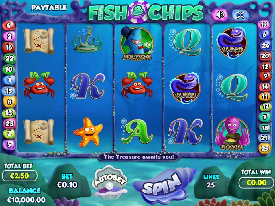 Fish and Chips Slot Gameplay
