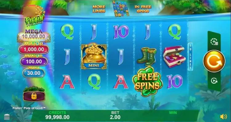 Fishin' Bigger Pots Of Gold Slot Gameplay