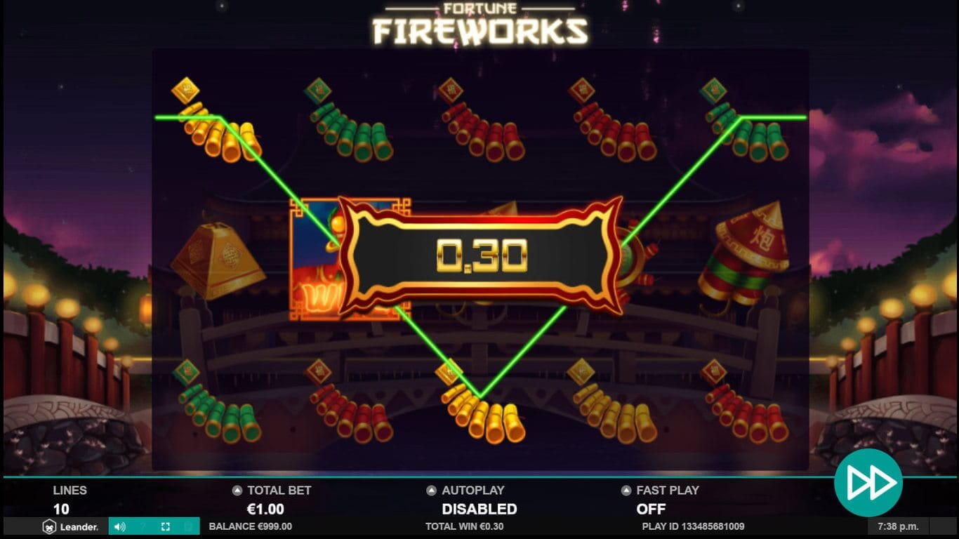 Fortune Fireworks Slot Bonus