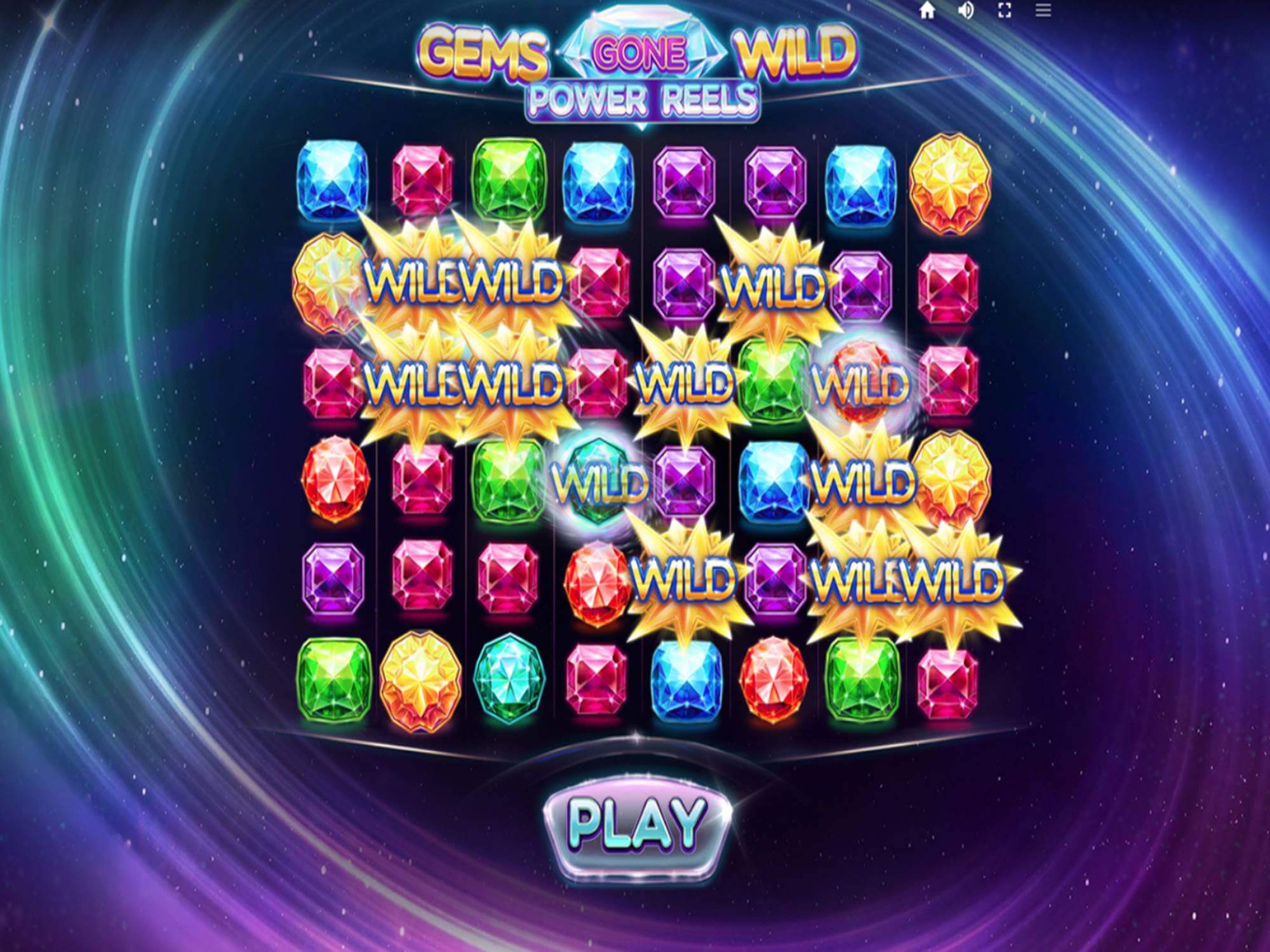 Gems Gone Wild Power Reels Slot Gameplay