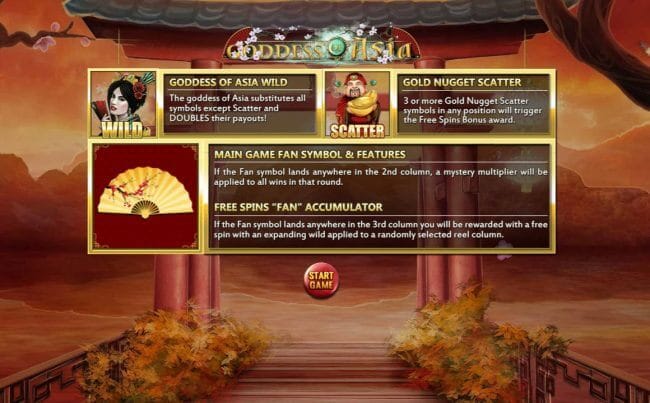 Goddess of Asia Slot Bonus