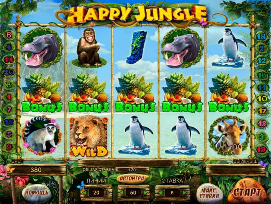 Happy Jungle Deluxe Slot Bonus
