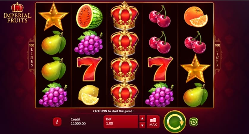 Imperial Fruits 100 Lines Slot Bonus