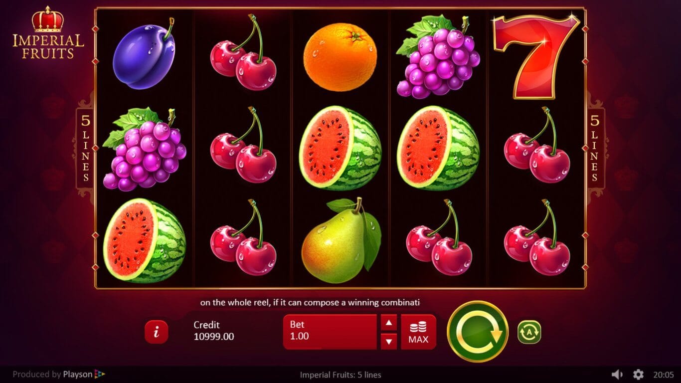 Imperial Fruits Slot Bonus