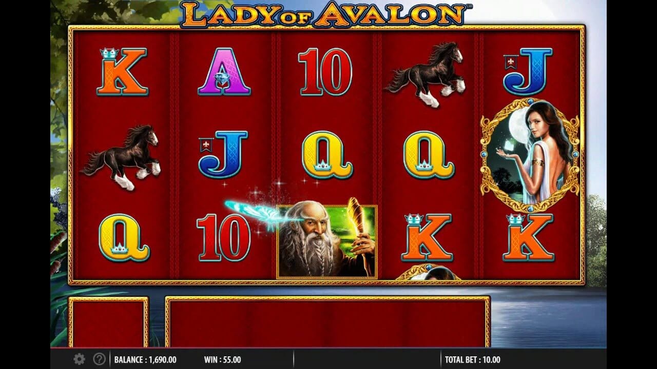 Lady of Avalon Slot Gameplay