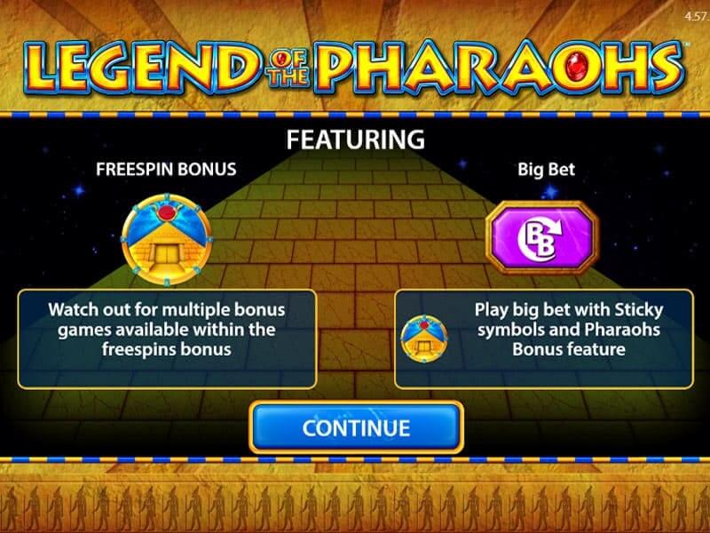 Legend of the Pharaohs Bonus