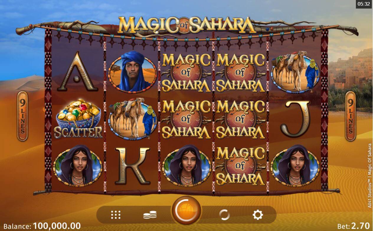 Magic of Sahara Slot Bonus