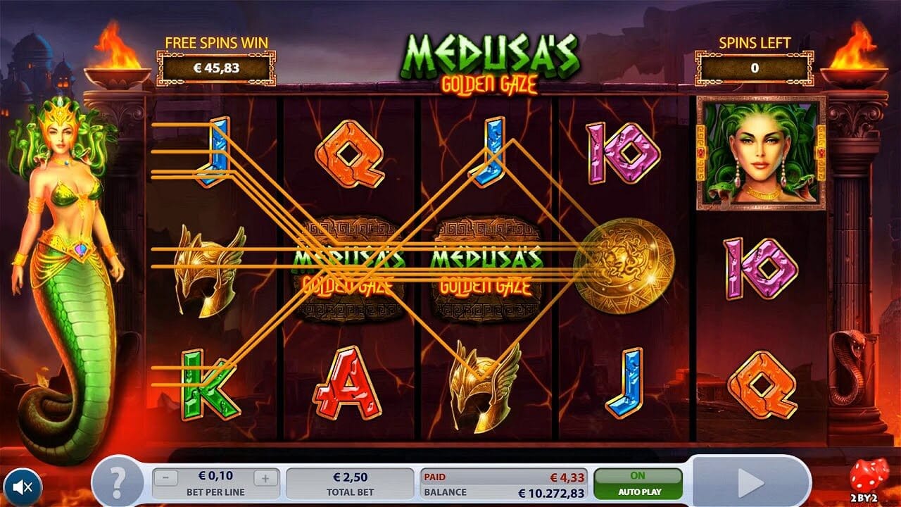 Medusa’s Golden Gaze Slot Gameplay