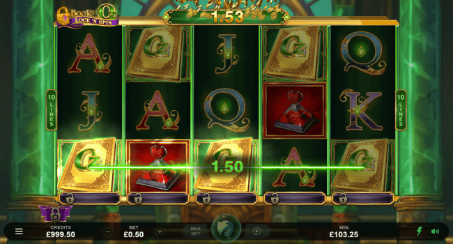 Book of Oz Lock ‘N Spin gameplay slot