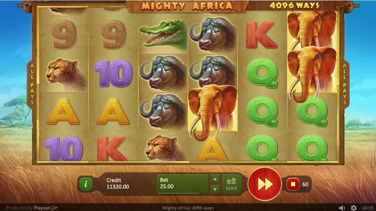 Mighty Africa Slot Gameplay