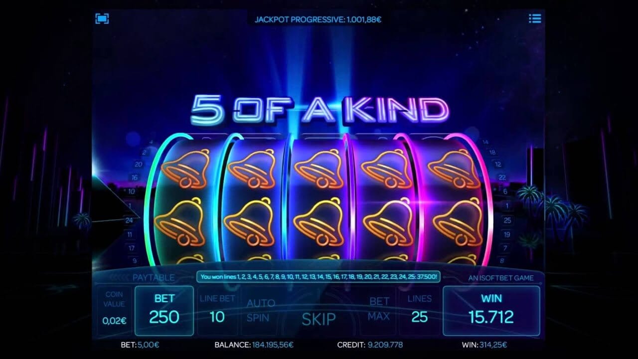 Neon Reels Slot Gameplay