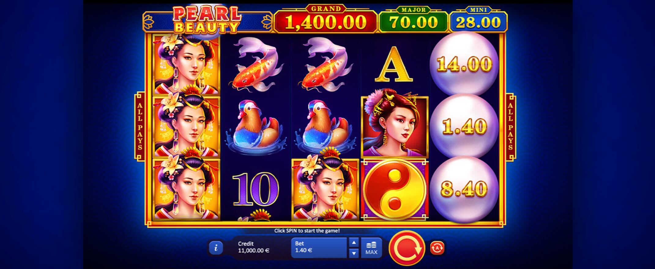 Pearl Beauty Hold and Win Slot Bonus