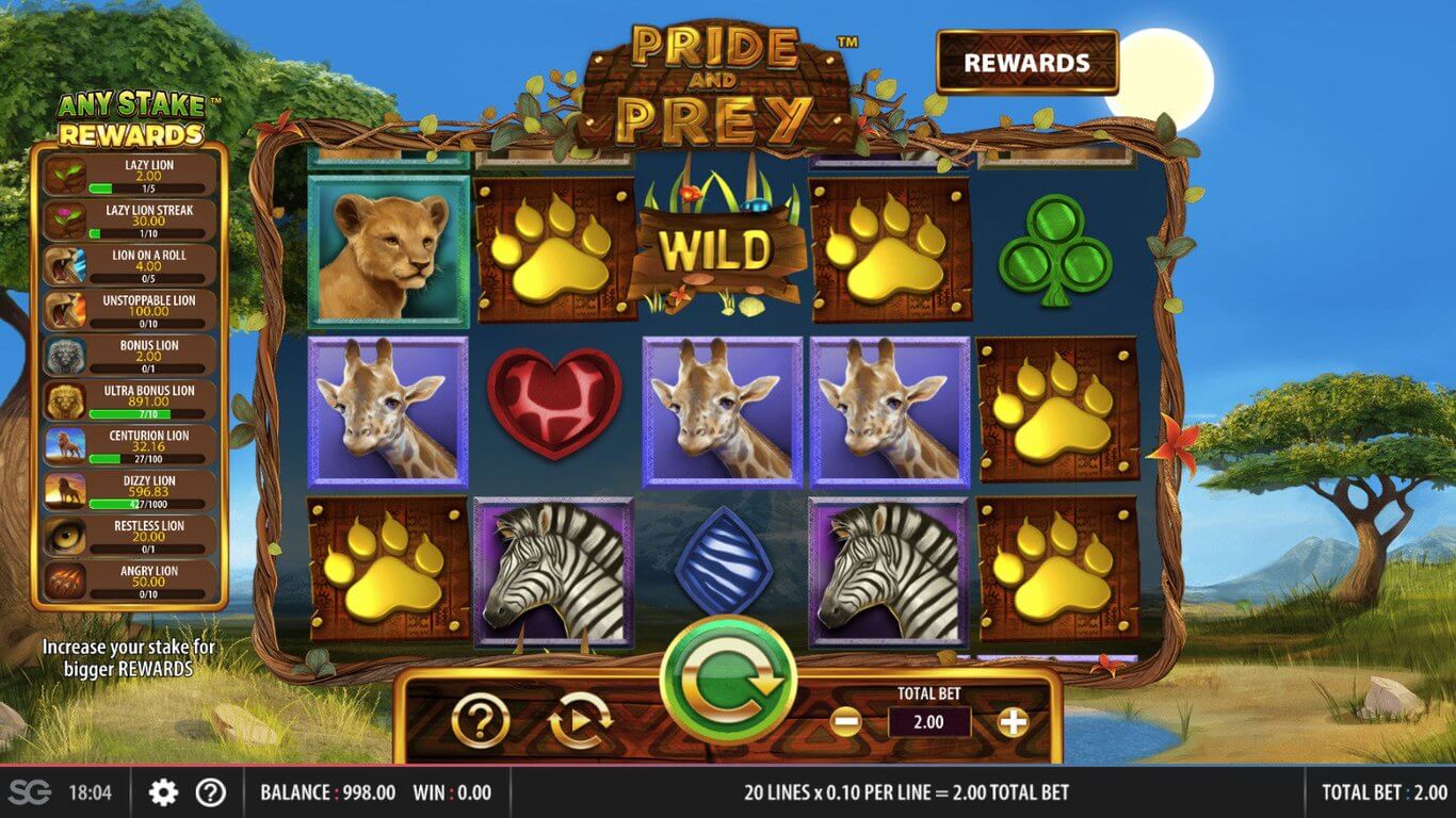 Pride and Prey Slot Gameplay