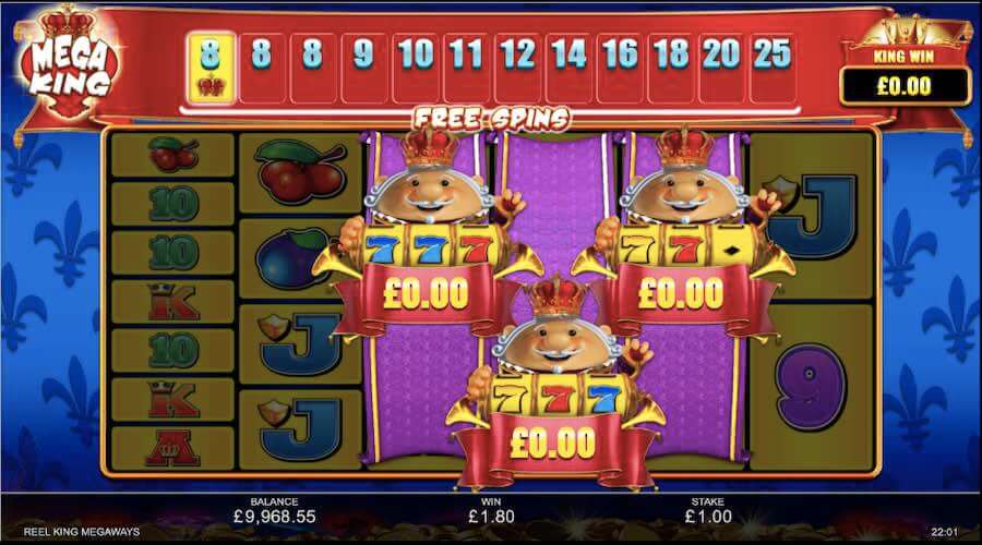 Reel King Megaways Slot Gameplay