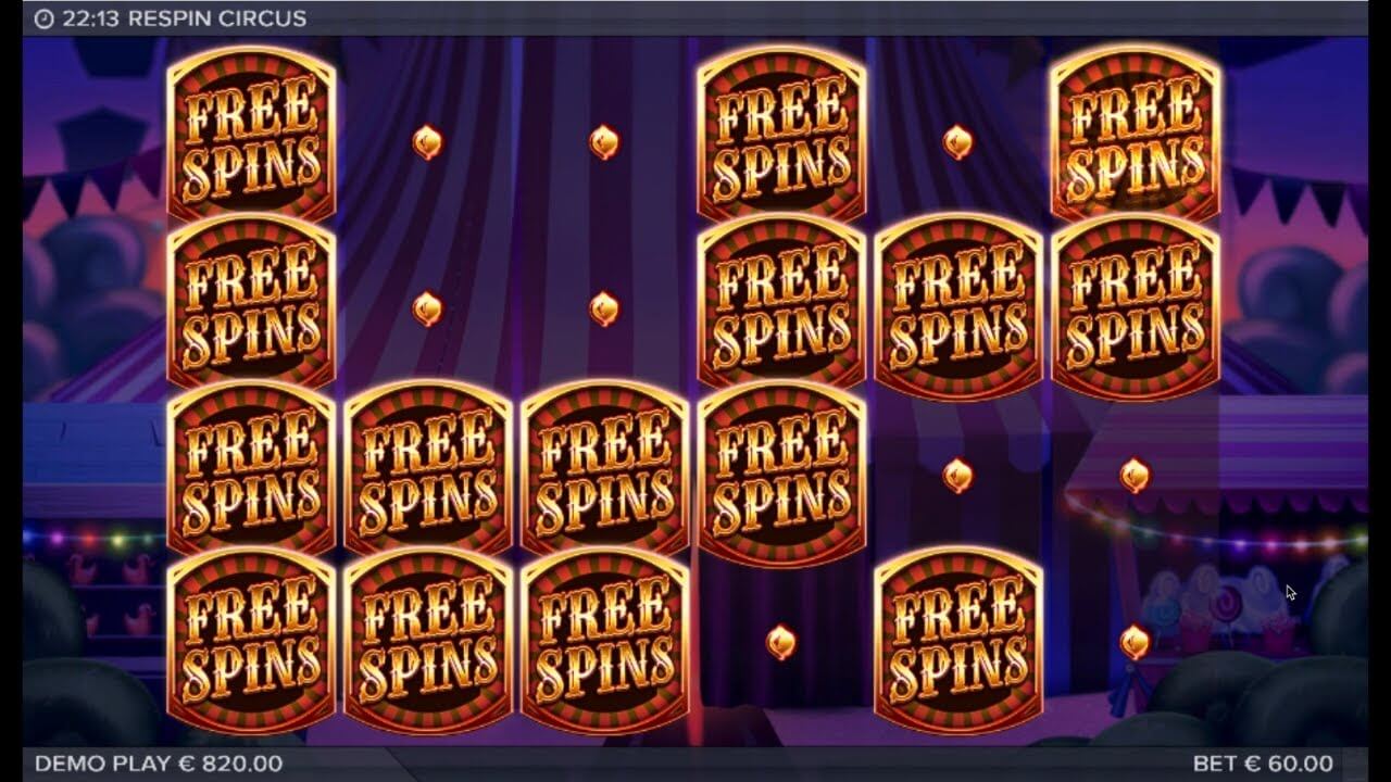 Respin Circus Slot Bonus