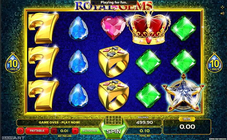 Royal Gems Slot Gameplay