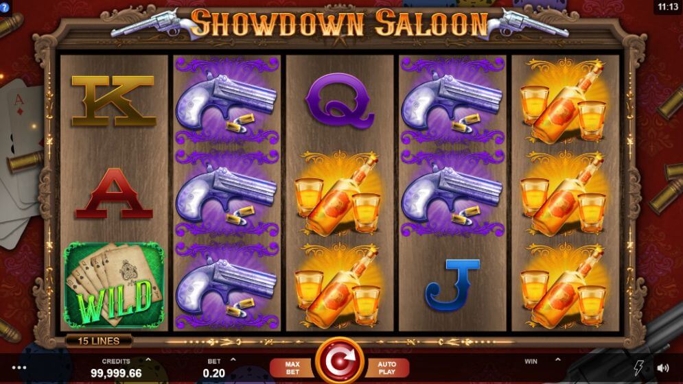 Showdown Saloon Slot Gameplay