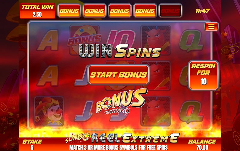 Slingo Reel Extreme Slot Bonuses