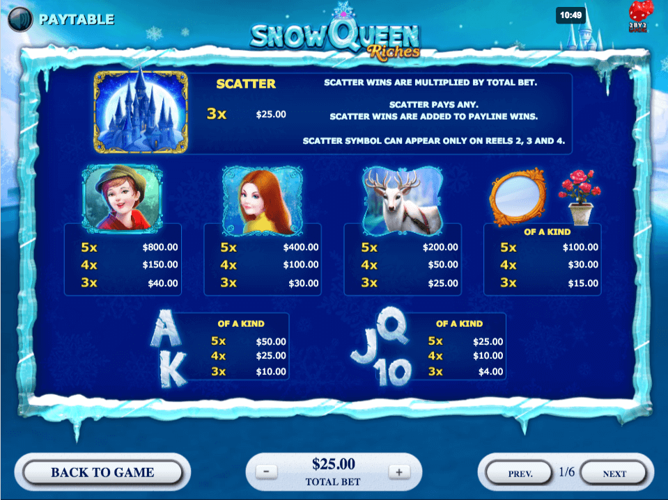 Snow Queen Riches Bonus