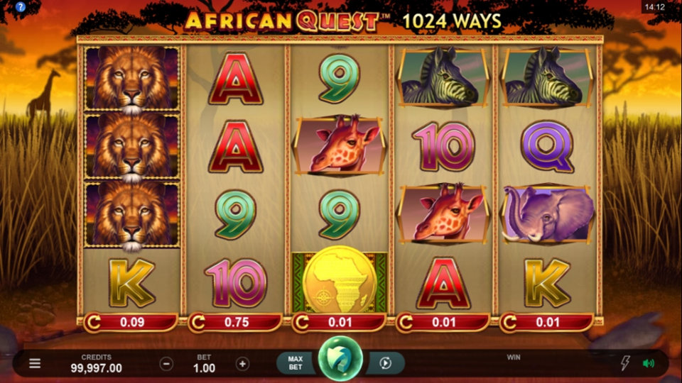 African Quest Slots UK Bingo