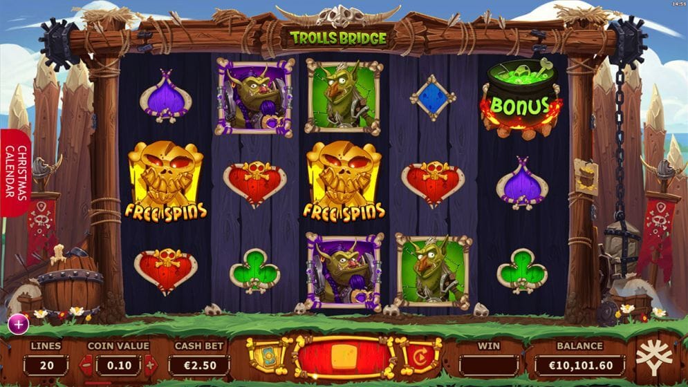 Trolls Bridge Slot Gameplay